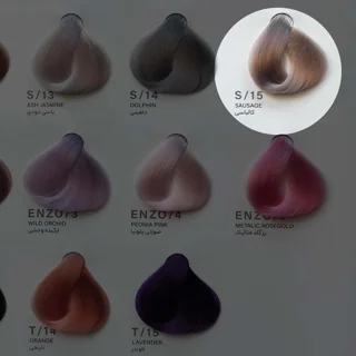 رنگ مو کالباسی ENZO S/15 | حجم 100 میلی‌لیتر اصل و باکیفیت
